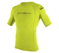 ONEILL WETSUITS Basic Skins S/S Crew Veste Manches Courtes Homme, Citron Vert, FR : L (Taille Fabricant : L)