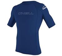 O'Neill Wetsuits Men's Basic Skins Short Sleeve Sun Shirt Débardeur Rashguard Homme, Bleu Marine, XS