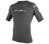 ONEILL WETSUITS Men's Basic Skins Short Sleeve Sun Shirt Débardeur Rashguard Homme, Graphite, S
