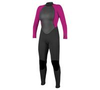 O'Neill Wetsuits Reactor II 3/2mm Back Zip Full Wetsuit-Femme Combinaison Women's, Black/Berry, 12