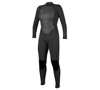 O'Neill Wetsuits Reactor II 3/2mm Back Zip Full Wetsuit-Femme Combinaison Women's, Schwarz (Black), 10