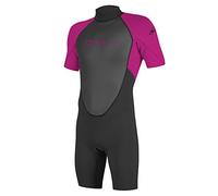O´neill Wetsuits Reactor Ii 2 Mm Spring Junior Short Sleeve Back Zip Shorty Noir 14 Years Enfants