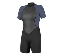 ONEILL WETSUITS Reactor II Combinaison de Plongée Zippée À L'arrière 2 Mm Femmes, Noir/Brume, 38