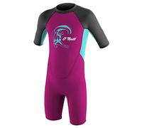 O'Neill Wetsuits Toddler Reactor-2 2mm Back Zip S/S Spring - Enfants Berry/Light Aqua Size 6