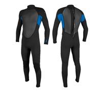 O'Neill Youth Reactor-2 Combinaison intégrale en néoprène pour enfant avec fermeture éclair arrière 3/2 mm (BLK/Ocean, taille 8 (133-141))