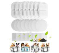 oneisall Filtre de Rechange pour Fontaine à Eau 7L PWF-002 en Acier Inoxydable pour Grands Chiens, 8 pièces par lot