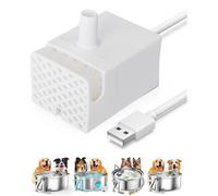 Oneisall Fontaine à eau pour chiens de grande taille, 7 l/1,8 g, super silencieuse en acier inoxydable avec triple filtration, idéale pour chiens et chats