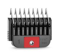 oneisall Grandmaster Pro 1 Tondeuse professionnelle de toilettage pour chien en acier inoxydable Guide de fixation Peigne guide de fixation Lame amovible pour animaux domestiques - #1, longueur de