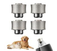 oneisall Lot de 4 têtes de rechange pour meuleuse à ongles pour chien modèle NG02, embouts diamantés pour chiens et chats de petite, moyenne et grande taille