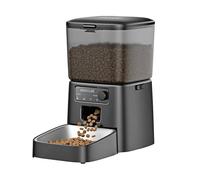 Oneisall Distributeur de nourriture pour chats automatique Wi-Fi avec application noir - 3,5 L