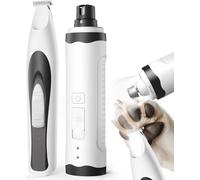 oneisall Ponceuse à griffes professionnelle, silencieuse, pour chiens, 2 vitesses, avec 2 lumières LED, super silencieuse, rechargeable, pour chiens de taille moyenne et petite