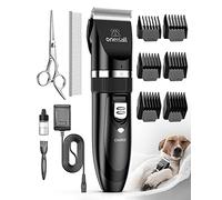 oneisall Tondeuse Chien Professionnelle Poil Long Epais Tondeuse pour Chats et Animaux Silencieux pour petits grands chiens chats animaux de compagnie (Noir brillant)