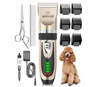 oneisall Tondeuse pour Chien et Pattes de Chien professionnelles, Tondeuses Chiot Multifonction Sans Fil, Tondeuse Poils Longs Epais pour le Toilettage des Poils