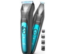 oneisall Tondeuse pour Chien Professionnelle 2 en 1, Trimmer Chien Silencieux avec Lampadaire LED,Tondeuse Chiens Poil Long Epais Adaptée aux Chiens Chats, 2000mAh,Idéale pour les Poils Denses Bouclés