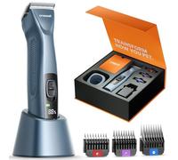 oneisall Tondeuse Professionnelle pour Chiens à Poils Longs, Tondeuse Chiens et Chats, 2 Vitesses Silencieuse pour Animaux à Poils Epais|Longs|Bouclés, Batterie Amovible.