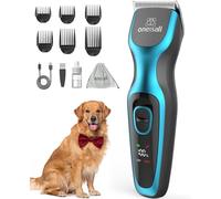 oneisall Tondeuse professionnelle pour poils épais, tondeuse pour chien pour cockapoo, tondeuse de toilettage pour chien robuste avec lame en métal amovible, tondeuse sans fil