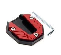ONEMAJI 1 Pièce Élargisseur de Béquille Latérale Moto pour Husqvarna FE 450 Patin d'Extension Support de Stationnement,Red