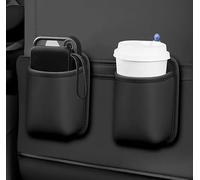 ONEMAJI 1 Pièces Porte-Gobelet Voiture pour Alfa Romeo Spider 2006-2010 Organisateur en Cuir Sac de Rangement Clip-on pour Téléphone Clés Porte-Bouteille