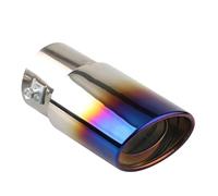 ONEMAJI 1Pc Acier Inoxydable Embout d'Échappement pour Honda Civic Jazz Accord CR-V HR-V ZR-V e:Ny1 Sortie de Pot à Boulonner Silencieux Arrière Anti-Rouille Tuning,Straight-Blue