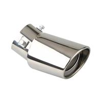 ONEMAJI 1Pc Acier Inoxydable Embout d'Échappement pour Renault Trafic III X82 2019-2021 Sortie de Pot à Boulonner Silencieux Arrière Anti-Rouille Tuning,Bend-Silver