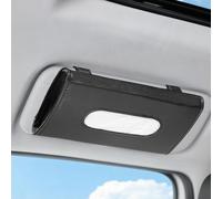 ONEMAJI 2 Pièces Distributeur de Mouchoirs Voiture pour Jeep Avenger 2023 2024 2025, Support Rangement Papier Organisation Accessoires Auto Intérieur,Black