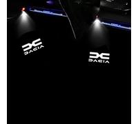 ONEMAJI 2 Pièces Projecteur de Lumière de Logo de Voiture pour Dacia Dokker Stepway 2017-2020, Lumière de Bienvenue de Porte Éclairage D'entrée Décoration de Voiture