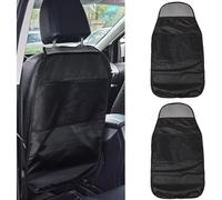 ONEMAJI 2 Pièces Protection Dossier Siège Arrière pour Dodge Ram 3500 2012-2024, Tapis Anti Coup de Pied Imperméable Organisateur Dossier de Siège Auto,A Style