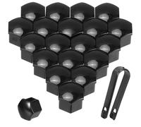 ONEMAJI 20 Pièces Capuchon D'écrou Roue pour Skoda Fabia 2014-2025 | Couvre-Boulons de Capuchon D'écrou de Pneu avec Ensemble D'outils de Démontage