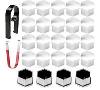 ONEMAJI 24 PCS Voiture Cache-écrous De Roue pour BMW XM G09 2023-2025, Capuchon d'écrou de Roue, Capuchons Ecrou Bouchons Protecteurs D'éCrou Couvre,Silver-21mm