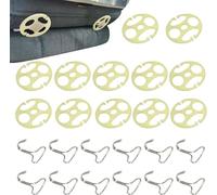 ONEMAJI 24 Pièces Crochets de Fixation Housse de Siège Auto pour Audi A6 Allroad Quattro (C8) 2019-, Clips Remplacement Coussin Avant Arrière Accessoires,3mm White