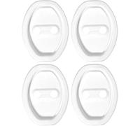 ONEMAJI 4 Pieces Cache Gache Porte pour BMW Serie Série 3 Series 3er Gran Turismo GT F34 2013 2014 2015-2020, Caoutchouc Souple Protection Contre la Rouille Garniture Interieure Automobile,White