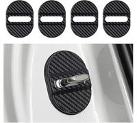 ONEMAJI 4 Pièces Cache Serrure Porte Voiture pour Audi A4 Avant B9 8W I 2015-2024, Protection Verrou Gâche Véhicule Couvercle Loquet Serrureauto Capotverrou Gâche