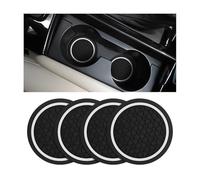 ONEMAJI 4 Pièces Dessous de Verre Voiture pour Mercedes Benz CLS-Class Station Wagon Estate 5 Seats 2013-2014, Accessoires Intérieur Automobile Pratiques Protection Porte Gobelets Tapis,White