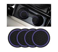 ONEMAJI 4 Pièces Dessous de Verre Voiture pour Mercedes Benz CLS-Class Station Wagon Estate 5 Seats 2013-2014, Accessoires Intérieur Automobile Pratiques Protection Porte Gobelets Tapis,Purple