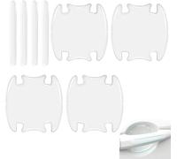 ONEMAJI 8 Pièces Protection Poignee Porte pour VW Golf Sportsvan AB 2014, Film Autocollant Poignée Portière Voiture Autocollant Voiture Autoadhésive pour Poignée,A