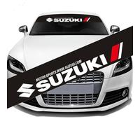 ONEMAJI Autocollant de Pare-Brise de Voiture pour Suzuki Celerio 2014-2019, Bande Pare-Soleil de Pare-Brise Auto-adhésif Style Décoration Décalcomanie