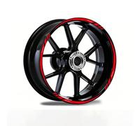 ONEMAJI Autocollants de Jante de Moto Réflecteurs pour Piaggio Zip 50 4V (2013-2018),Bandes Imperméables Décoratives pour Roue Intérieure Haute Visibilité,1 Kit,Red