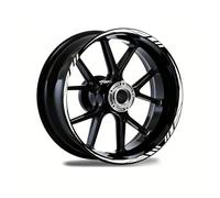 ONEMAJI Autocollants de Jante de Moto Réflecteurs pour Suzuki DR-Z4S (2025-2026),Bandes Imperméables Décoratives pour Roue Intérieure Haute Visibilité,1 Kit,Silver