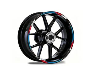 ONEMAJI Autocollants de Jante de Moto Réflecteurs pour Suzuki DR-Z4S (2025-2026),Bandes Imperméables Décoratives pour Roue Intérieure Haute Visibilité,1 Kit,Multi-Colored