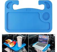 ONEMAJI Bureau de Volant pour VW ID. Buzz ID.3 ID.4 ID.5, Etagere Multifonctionnelle Gain de Place Support Ordinateur Portable Auto Repas Voyage,Blue