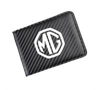ONEMAJI Etui Permis de Conduire pour MG3 MG5 MG6 MG7 MG Navigator TF ZS GS GT, Porte-Carte Grise Pochette Documents Voiture Housse Protection Cuir PU Rangement Intérieur
