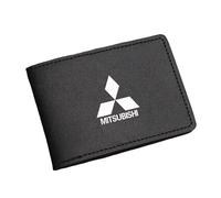 ONEMAJI Etui Permis de Conduire pour Mitsubishi Eclipse Cross 2018-2022, Porte-Carte Grise Pochette Documents Voiture Housse Protection Cuir PU Rangement Intérieur