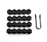 ONEMAJI Lot de 20 Capuchons D'Écrou Roue pour DEEPAL S05, Écrous Cache Boulon Roue Couvre-Écrous Pneu Hexagonaux avec Jeu D'Outils Retrait,Black-21mm
