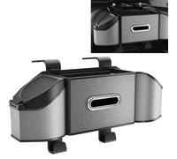 ONEMAJI Organisateur De Voiture Siège Arrière pour Combo Life XL E 2018-2022, Boîte Rangement Habitacle Multifonctionnel Poubelle Support Téléphone,Grey