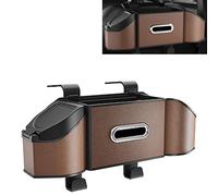 ONEMAJI Organisateur De Voiture Siège Arrière pour Combo Life XL E 2018-2022, Boîte Rangement Habitacle Multifonctionnel Poubelle Support Téléphone,Brown