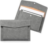 ONEMAJI Pochette Carte Grise pour Ford Puma ST 2020-2024 | Porte Document Voiture Rangement Boîte à Gants Etui Papiers Véhicule Organiseur Cuir Fermeture Aimant