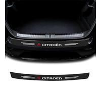 ONEMAJI Protection Pare Choc Voiture pour Citroen C5 X I 2022-2025, Bande de Protection Seuil de Coffre Voiture Fibre Carbone Autocollant Plaque Seuil de Coffre