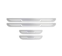 ONEMAJI Protections de Seuil de Porte pour Mercedes-Benz Citan Cargo 2021-2026, Acier Inoxydable Anti-Rayures Barres de Seuil Tuning Accessoires Auto 4 Pièces,Silver