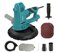 ONEMANA Ponceuse à sec 750 W, ponceuse murale avec aspiration 1500-2700 tr/min, ponceuse électrique pour murs et plafonds, avec plateau de ponçage de 180 mm, aspiration de poussière et nombreux