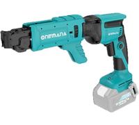 ONEMANA Visseuse à placo, 2Ah Li-Ion Tournevis Électrique sans Fil 0-5000 RPM avec Moteur Brushless,filetage Fein magaziniert (machine seule)